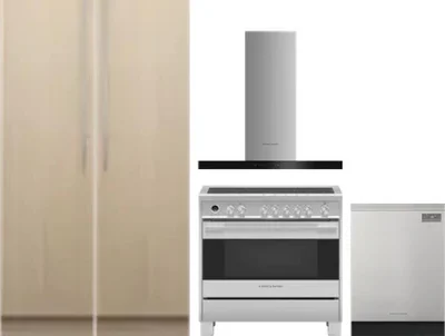 5 Piece Package Includes Refrigerator, Freezer, Range, Hood And Dishwasher